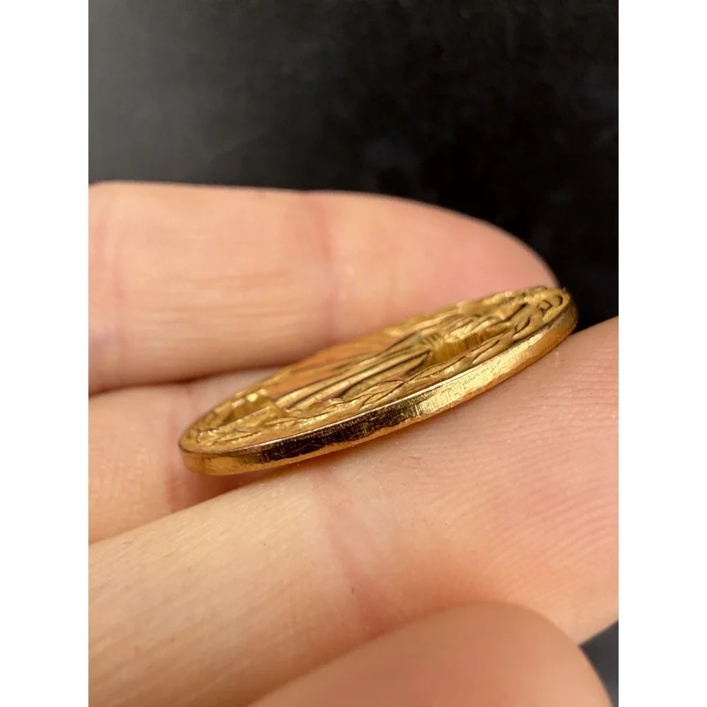 Vintage Singer Young Style Maker Contest Brooch Gold‎ Tone Signed